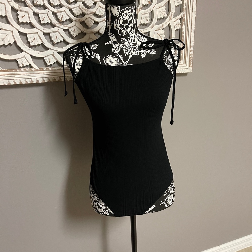 BCBGeneration Tie Strap Bodysuit